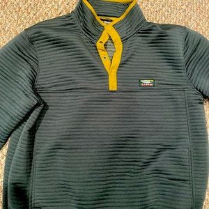 Mens LLBean Airlight snap pullover. Size XL
